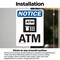 Signmission Atm Sign With Symbol, 10 in W x Rectangle, Vinyl Decal OS-2PACK-NS-D-1014-V-10181 - alternate 5